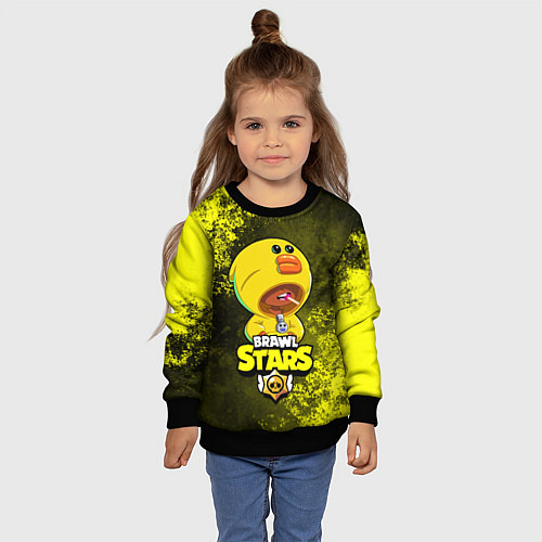 Детский свитшот Brawl Stars SALLY LEON / 3D-Черный – фото 4