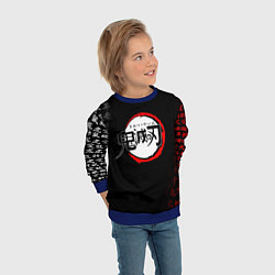 Свитшот детский KIMETSU NO YAIBA, цвет: 3D-синий — фото 2