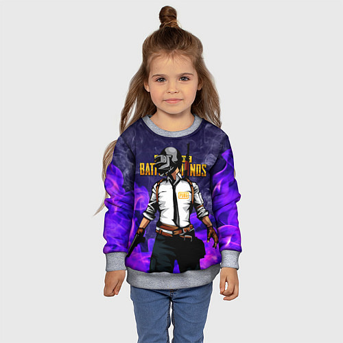 Детский свитшот PUBG / 3D-Меланж – фото 4