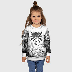 Свитшот детский ВЕДЬМАК, цвет: 3D-белый — фото 2