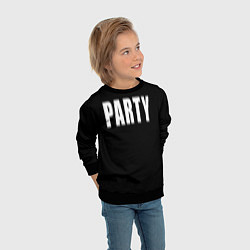 Свитшот детский Hard PARTY, цвет: 3D-черный — фото 2