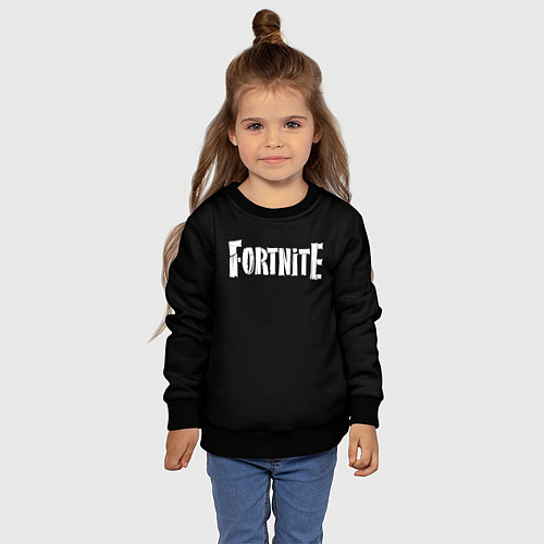 Детский свитшот Fortnite / 3D-Черный – фото 4