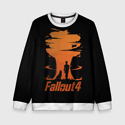 Свитшот детский Fallout 4, цвет: 3D-белый