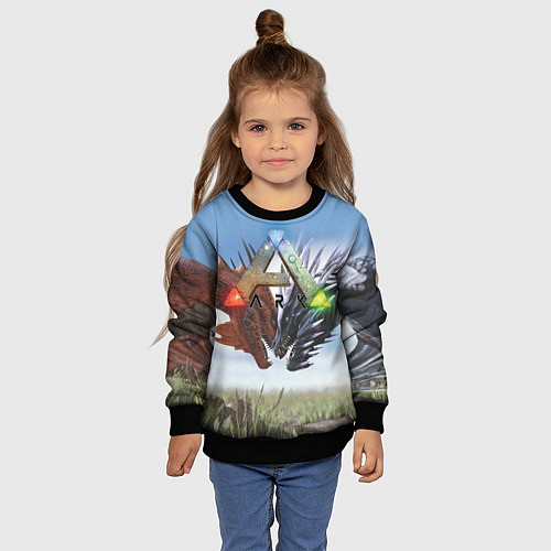 Детский свитшот Ark Survival Evolved / 3D-Черный – фото 4
