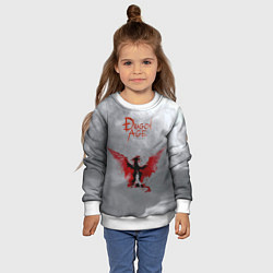 Свитшот детский Dragon Age, цвет: 3D-белый — фото 2