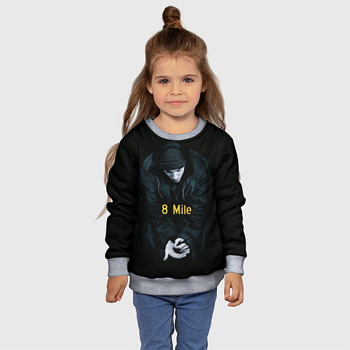 Детский свитшот EMINEM / 3D-Меланж – фото 4