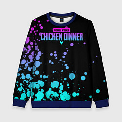 Свитшот детский Chicken Dinner, цвет: 3D-синий