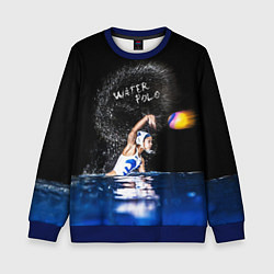 Свитшот детский Water polo, цвет: 3D-синий