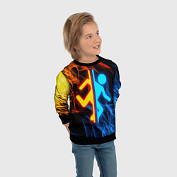 Свитшот детский PORTAL, цвет: 3D-черный — фото 2