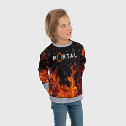 Свитшот детский PORTAL, цвет: 3D-меланж — фото 2