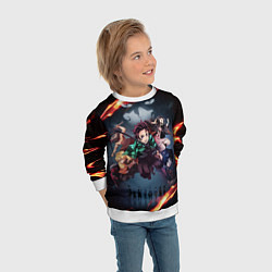 Свитшот детский KIMETSU NO YAIBA, цвет: 3D-белый — фото 2