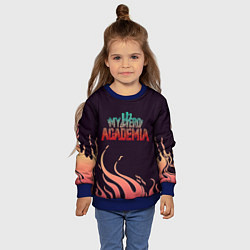 Свитшот детский Моя Геройская Академия, цвет: 3D-синий — фото 2