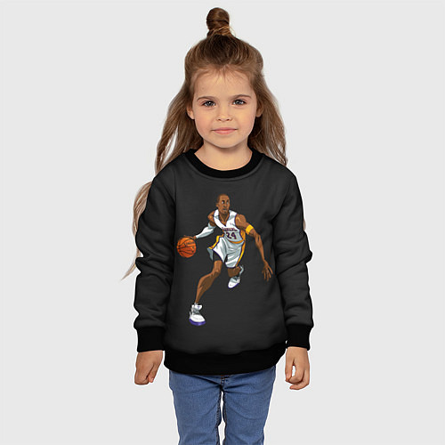 Детский свитшот Kobe Bryant / 3D-Черный – фото 4