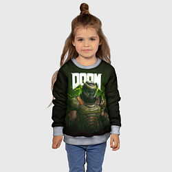 Свитшот детский Doom Eternal, цвет: 3D-меланж — фото 2