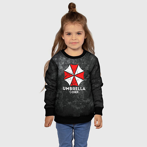 Детский свитшот UMBRELLA CORP / 3D-Черный – фото 4