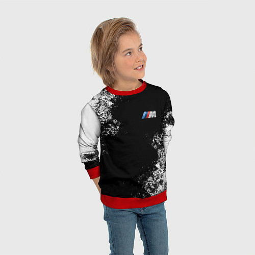 Детский свитшот BMW / 3D-Красный – фото 3