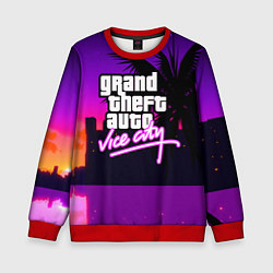 Свитшот детский GTA:VICE CITY, цвет: 3D-красный