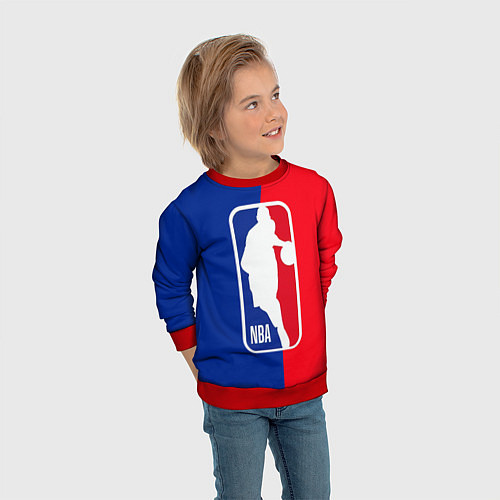 Детский свитшот NBA Kobe Bryant / 3D-Красный – фото 3