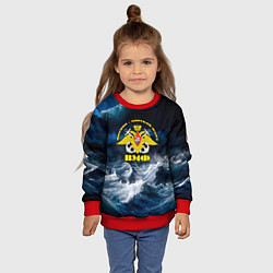 Свитшот детский Военно-морской флот, цвет: 3D-красный — фото 2