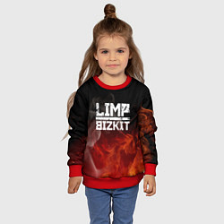 Свитшот детский LIMP BIZKIT, цвет: 3D-красный — фото 2