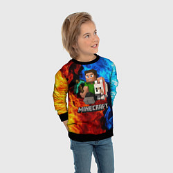 Свитшот детский MINECRAFT, цвет: 3D-черный — фото 2