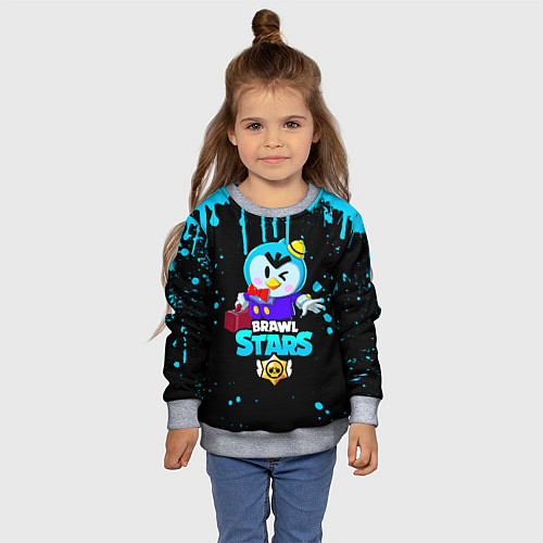 Детский свитшот BRAWL STARS MRP / 3D-Меланж – фото 4