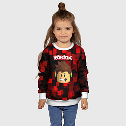 Свитшот детский ROBLOX, цвет: 3D-белый — фото 2