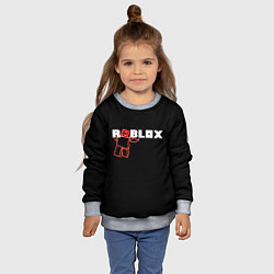 Свитшот детский Роблокс Roblox, цвет: 3D-меланж — фото 2
