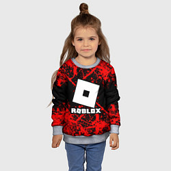 Свитшот детский Roblox, цвет: 3D-меланж — фото 2
