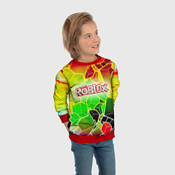 Свитшот детский Роблокс, цвет: 3D-красный — фото 2