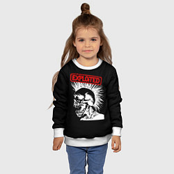 Свитшот детский The Exploited, цвет: 3D-белый — фото 2