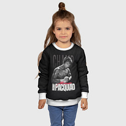 Свитшот детский Manny Pacquiao, цвет: 3D-белый — фото 2