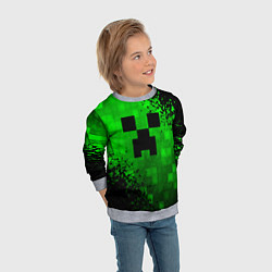 Свитшот детский MINECRAFT, цвет: 3D-меланж — фото 2
