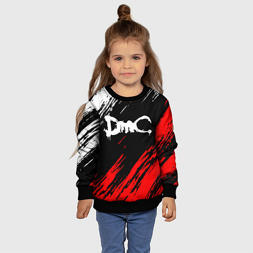 Детский свитшот DEVIL MAY CRY DMC / 3D-Черный – фото 4