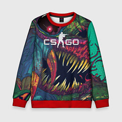 Свитшот детский CS GO Hyper Beast, цвет: 3D-красный