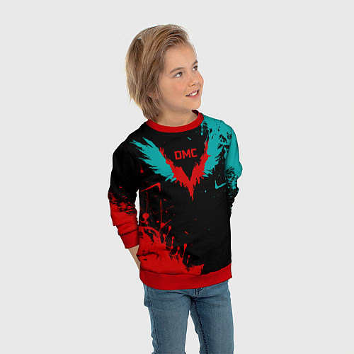 Детский свитшот DMC / 3D-Красный – фото 3