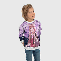 Свитшот детский Восхождение героя щита, цвет: 3D-белый — фото 2