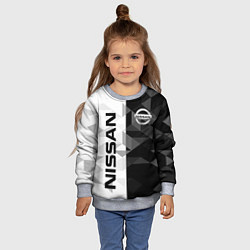 Свитшот детский NISSAN, цвет: 3D-меланж — фото 2