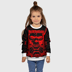 Свитшот детский Iron Maiden, цвет: 3D-белый — фото 2