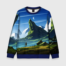 Свитшот детский ЦИРИ, цвет: 3D-синий