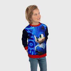 Свитшот детский SONIC, цвет: 3D-красный — фото 2
