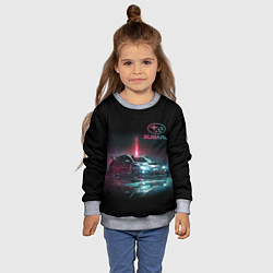 Свитшот детский SUBARUСпина, цвет: 3D-меланж — фото 2