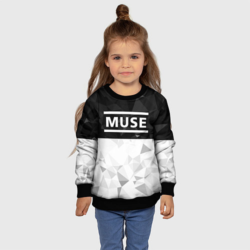 Детский свитшот Muse / 3D-Черный – фото 4