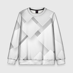 Свитшот детский Геометрическая Абстракция, цвет: 3D-белый