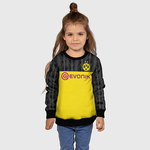 Детский свитшот Sancho home UEFA 19-20 / 3D-Черный – фото 4