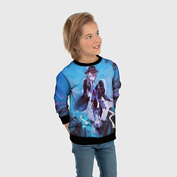 Свитшот детский Osamu and Chuya, цвет: 3D-черный — фото 2