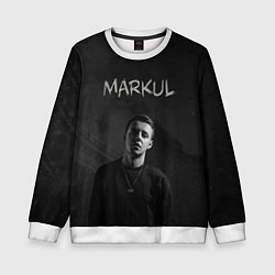 Свитшот детский MARKUL, цвет: 3D-белый