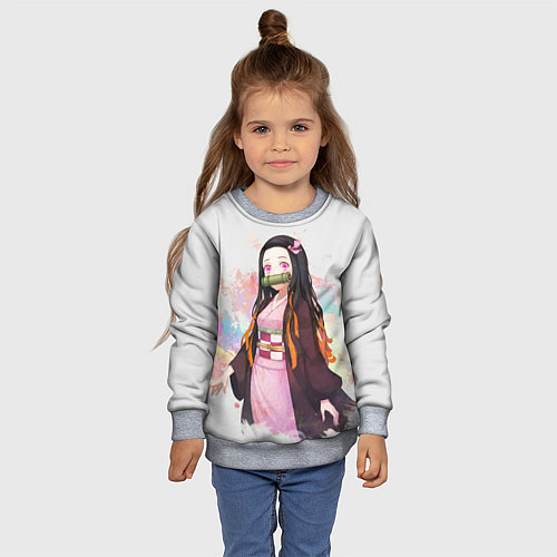 Детский свитшот KIMETSU NO YAIBA / 3D-Меланж – фото 4