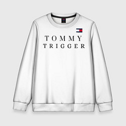 Свитшот детский Tommy Hilfiger , Tommy trigger, цвет: 3D-белый