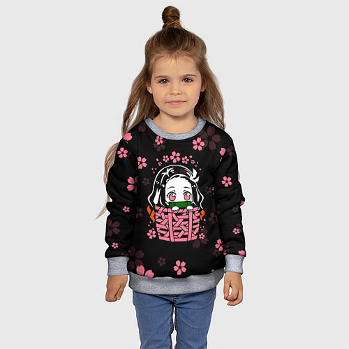 Детский свитшот KIMETSU NO YAIBA / 3D-Меланж – фото 4